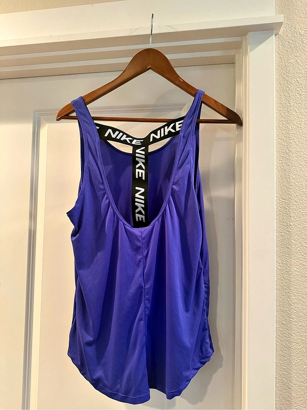 Nike Pro Elastic Logo Back Tank Top Women's Purple